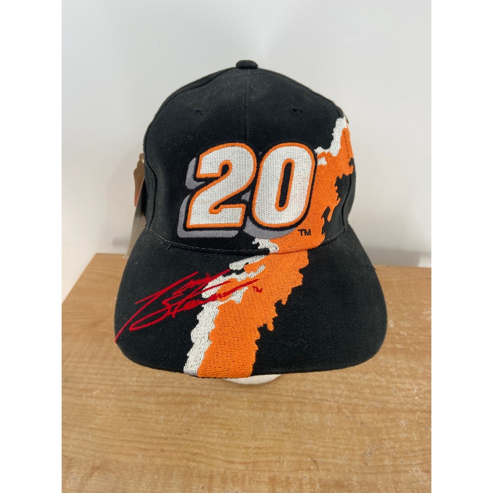 Vintage Splash Tony Stewart Home Depot NASCAR Hat Performance Black Orange NWT